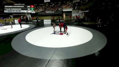 49 lbs Champ. Rd Of 32 - Benjamin Faktorovich, LAWC vs Ellis Cunningham, Reign Wrestling Club