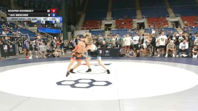 157 lbs Champ. Rd Of 32 - Kooper Kovnesky, Montana vs Jax Mescher, Idaho