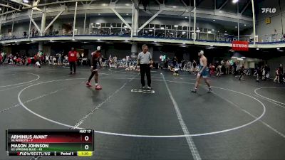 130 lbs Round 5 (8 Team) - Mason Johnson, U2 Uprising Blue vs Arminius Avant, VA Patriots