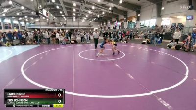 70 lbs Champ. Round 1 - Liam Perez, G580 Wrestling Club vs Isis Johnson, El Paso Supers Wrestling Club