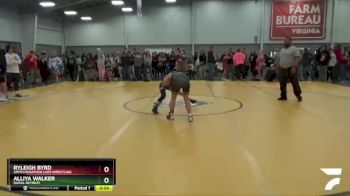 88-93 lbs Round 3 - Alliya Walker, Rural Retreat vs Ryleigh Byrd, Smith Mountain Lake Wrestling