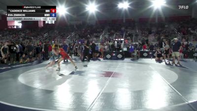 125 lbs Champ. Round 1 - Cadence Williams, Mooresville Wrestling Club vs Eva Zimnicki, Michigan Revolution Wrestling Club