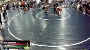 85 lbs Quarterfinal - Titus Pendelton, Vacaville Wrestling Club vs Gavin Whatley, Sunkist Kids/Monster Garage