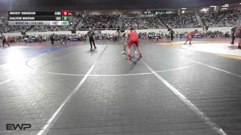 175 lbs Consi Of 32 #2 - Brody Denison, Cowboy Wrestling Club vs Dalton Brown, Enid Junior High