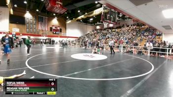 99-108 lbs Cons. Round 1 - Reagan Walker, Lincoln Middle School vs Sofija Weiss, Lander Middle School