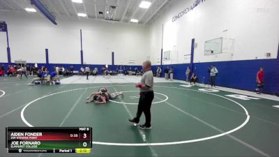 133 lbs Prelim - Joe Fornaro, Elmhurst College vs Aiden Fonder, UW-Stevens Point