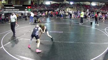 70 lbs Champ. Round 1 - Braxton Bertsch, Malcolm Wrestling Club vs Owen Spink, Nebraska Boyz