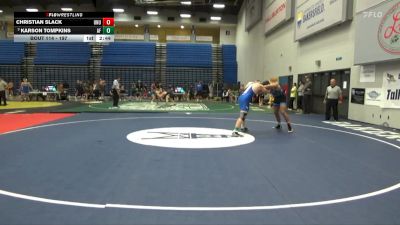 197 lbs Champ. Round 2 - Karson Tompkins, Air Force vs Christian Slack, Unattached-UVU