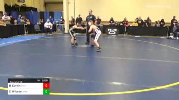 110 lbs Prelims - Benjamin Corvin, Southmoreland vs Colt Witman, Berks Catholic