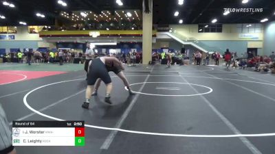 235 lbs Round Of 64 - Jeffrey Worster, Maine Maritime Academy vs Caden Leighty, Slippery Rock