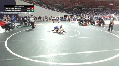 6A Boys 144 lbs Cons. Round 5 - Nicholas Yarnell, Sandy Boys vs Artem Bikmurzin, Newberg Boys