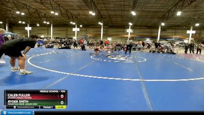 105 lbs Cons. Semi - Caleb Fuller, O`Leary Middle School vs Ryder Smith, Mountain Home Junior High