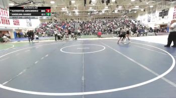 Girls 130 lbs Cons. Round 3 - Katheryne Abramenko, Half Moon Bay&nbsp;Girls vs Angelina Juarez, Alisal Girls