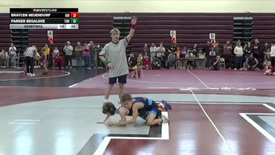 PW-12 lbs Semifinal - Parker Begalske, THWC vs Braycen Neuendorf, Immortal Athletics WC