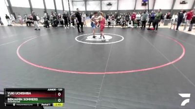 120 lbs 5th Place Match - Yuki Uchishiba, HI vs Benjamin Sommers, Washington