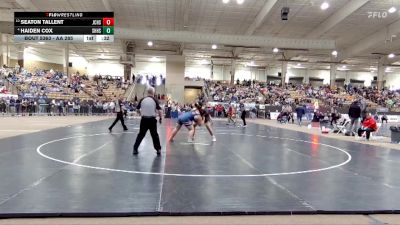 AA 285 lbs Cons. Semi - Haiden Cox, Science Hill High School vs Seaton Tallent, Jefferson Co. High School