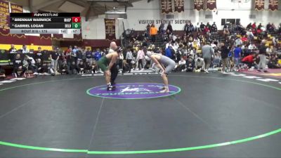 175 lbs Cons. Semi - Brennan Warwick, Massillon Perry vs Gabriel Logan, Delbarton