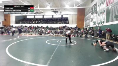 132 lbs Champ. Round 1 - Tyler Huo, Burbank vs Johnathan Marcos, Cabrillo (Long Beach)