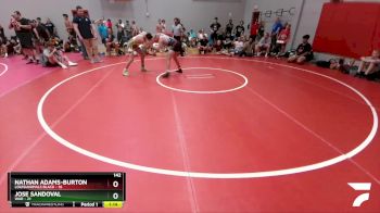 142 lbs Round 1 (6 Team) - Jose Sandoval, WAR vs Nathan Adams-Burton, Louisianimals Black