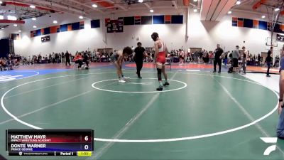 120 lbs Cons. Round 2 - Matthew Mayr, Impact Wrestling Academy vs Donte Warner, Prince George