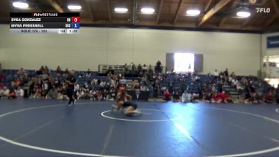 124 lbs Cons. Round 3 - Svea Gonzalez, Unattached vs Myra Pressnell, Umpqua Community College