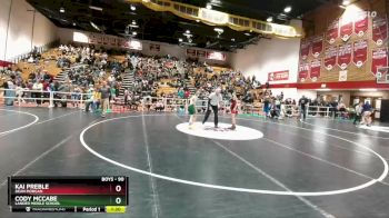 90 lbs Cons. Round 5 - Cody McCabe, Lander Middle School vs Kai Preble, Dean Morgan