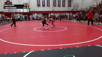 141 lbs Champ. Round 1 - Micah Calapiz, Simon Fraser (B.C.) vs Simon Graeber, Southern Oregon