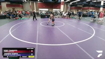 120 lbs Quarterfinal - Kody Tanimoto, Spartan Mat Club vs Andrew Huerta, Boneyard Wrestling Academy