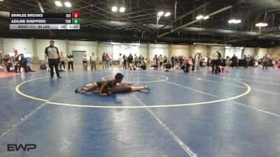 80 lbs Rr Rnd 2 - Brinlee Brooks, SEO Wrestling Club vs Adiline Shepperd, TEAM CONQUER