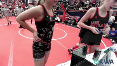 100 lbs Rr Rnd 4 - Kenzie Vaughn, Texans Wrestling Club vs Sophia Bennett, Sisters On The Mat Pink