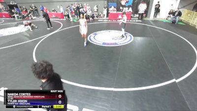 113 lbs Cons. Round 2 - Nakoa Cortes, RBWC (Rancho Bernardo Wrestling Club) vs Tyler Hixon, Morro Bay Wrestling