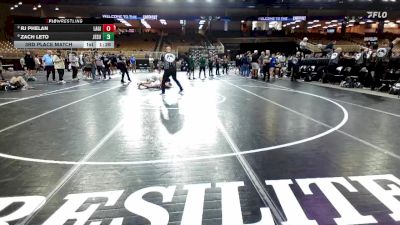 113 lbs 3rd Place Match - Zach Leto, Jesuit vs RJ Phelan, Lake Gibson