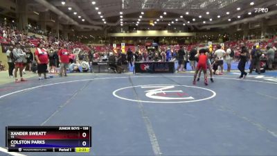 138 lbs Cons. Round 1 - Xander Sweatt, TX vs Colston Parks, MO