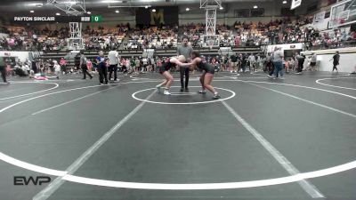 138 lbs Consolation - Kashlyn Grate, Midwest City Bombers Youth Wrestling Club vs Payton Sinclair, Midwest City Bombers Youth Wrestling Club