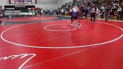 285 lbs Cons. Semi - DJ Miller, Martin County Red Bulls vs Emerson Johnson, New Ulm Area