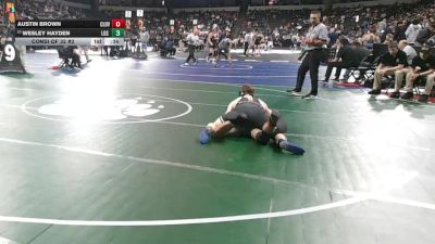 150 lbs Consi Of 32 #2 - Austin Brown, Clovis West (CS) vs Wesley Hayden, Los Gatos (CC)