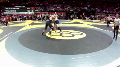 D1-215 lbs Champ. Round 1 - Will Adkins, Moeller vs Jack Schneider, Wester. Central