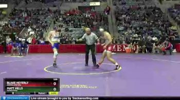 220 lbs Champ. Round 1 - Blake Heyerly, Adams Central vs Matt Mills, Homestead