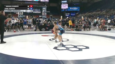 100 lbs Cons. Quarters - Brison Romero, Colorado vs Axel Cuevas, Colorado