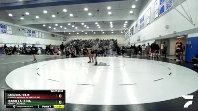 135 lbs Champ. Round 1 - Sabrina Felix, Downey Highschool Wrestling vs Izabella Luna, Fourth Chamber