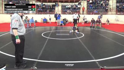 55_B lbs Consi Of 16 #1 - Rhett Gibb, Northern York vs Christopher Haas, Governor Mifflin