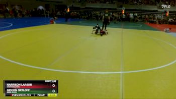 68 lbs Champ. Round 1 - Gideon Ortloff, Deer River vs Harrison Larson, Worthington