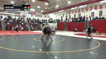 215 lbs Quarterfinal - Kristopher Perkins, Davenport North vs Wyatt King, Midland