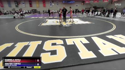 103 lbs Cons. Round 1 - Gabriela Hotaj, Unattached-Rochester vs Kirsten Cortez, Carthage College