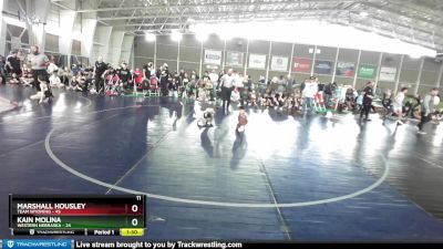 45 lbs Quarters & Wb (16 Team) - Malakai Ojeda, Team Wyoming vs Carter Haag, Western Nebraska