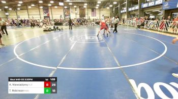 195 lbs Rr Rnd 3 - Kaswery Niewiadomy, Elite NJ HSB Black vs Trey Robinson, Ragin Raisins Niagara