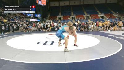 157 lbs Champ. Rd Of 64 - Gregory Green, New York vs Jack Mulnix, Florida