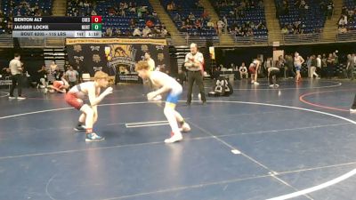 115 lbs Semifinal - Benton Alt, Chestnut Ridge vs Jagger Locke, North East