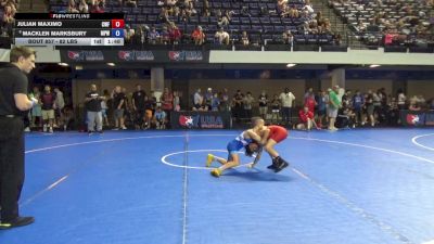 82 lbs Champ. Rd Of 32 - Julian Maximo, Cyclones Wrestling & Fitness vs Macklen Marksbury, Michigan Premier WC