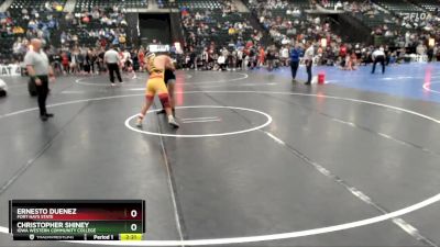 197 lbs Cons. Round 3 - Christopher Shiney, Iowa Western Community College vs Ernesto Duenez, Fort Hays State